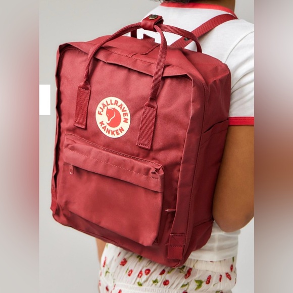 Fjallraven Kanken Scandinavian Classic Large Red Work Travel Reflective Backpack - Picture 3 of 16